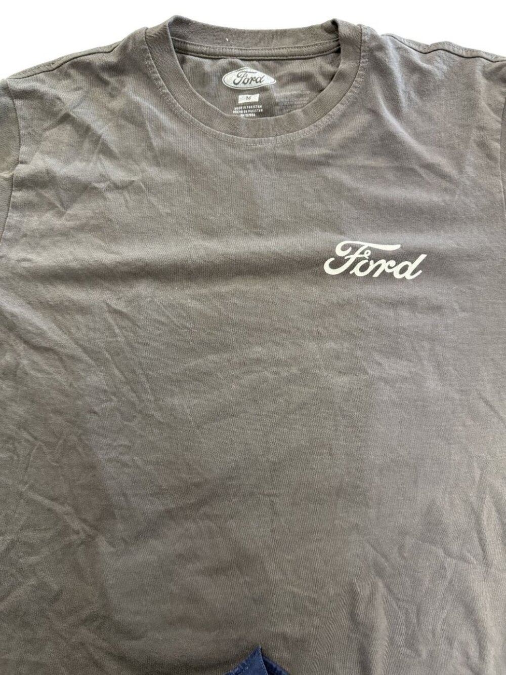 Ford Thunderbird Graphic T-Shirt Medium Brown Cotton Blend Crewneck Official Lic